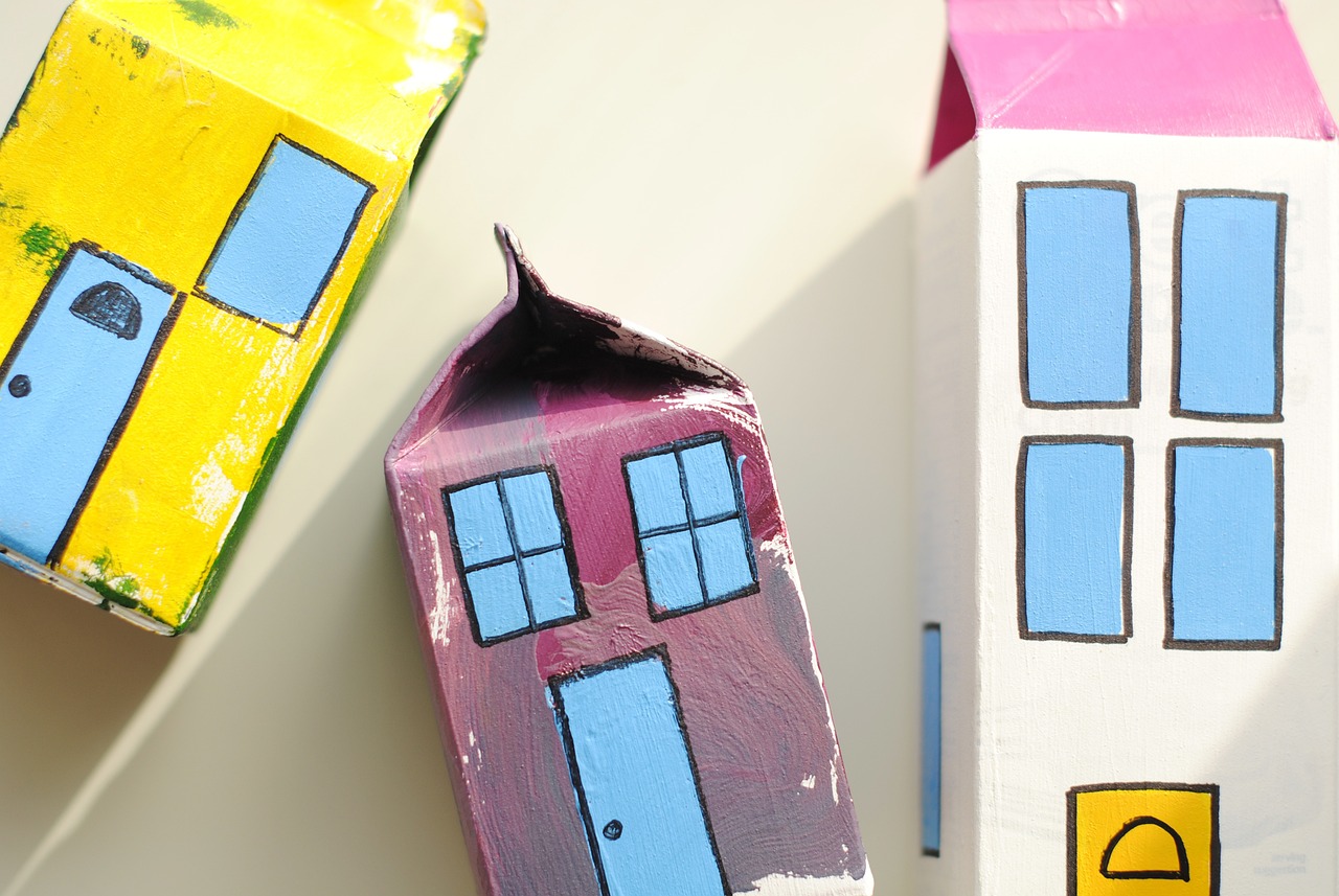 toy village, milk carton craft, craft-960908.jpg