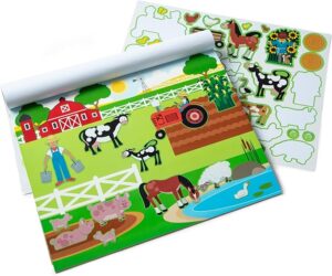 Reusable mess-free sticker book